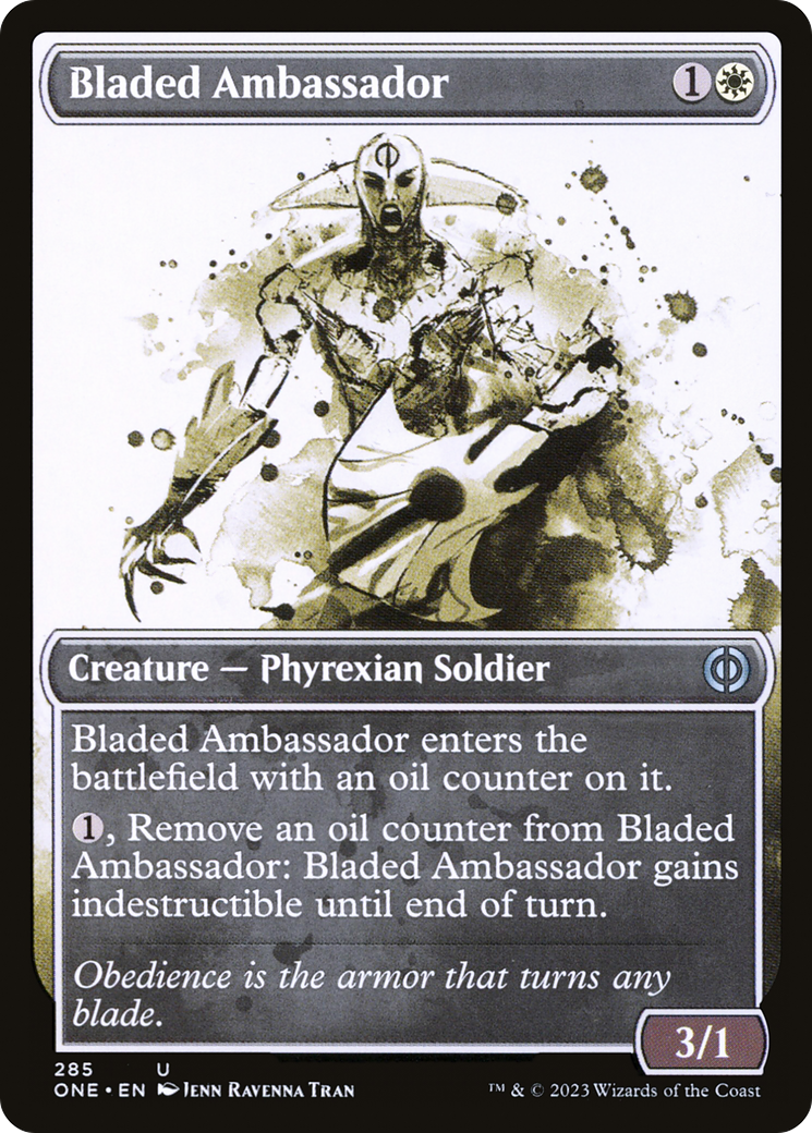 Bladed Ambassador (Showcase Ichor) [Phyrexia: All Will Be One] | Arkham Games and Comics