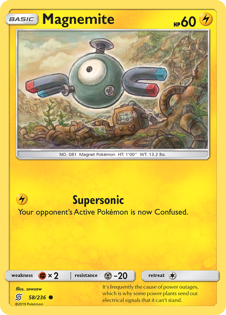 Magnemite (58/236) [Sun & Moon: Unified Minds] | Arkham Games and Comics