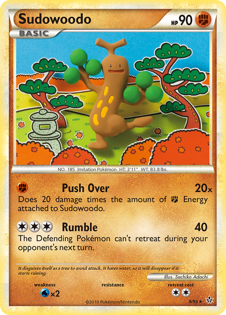 Sudowoodo (9/95) [HeartGold & SoulSilver: Unleashed] | Arkham Games and Comics