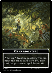 Wicked Role / Cursed Role // Emblem - On An Adventure Double-Sided Token [Wilds of Eldraine Tokens] | Arkham Games and Comics