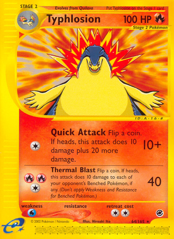 Typhlosion (64/165) [Expedition: Base Set] | Arkham Games and Comics
