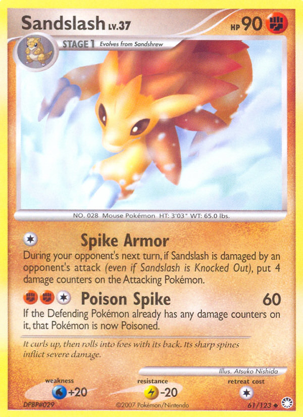 Sandslash (61/123) [Diamond & Pearl: Mysterious Treasures] | Arkham Games and Comics