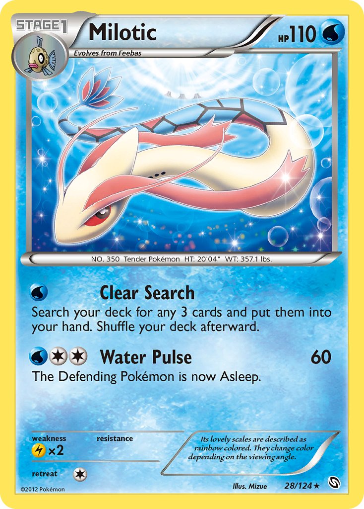 Milotic (28/124) (Theme Deck Exclusive) [Black & White: Dragons Exalted] | Arkham Games and Comics