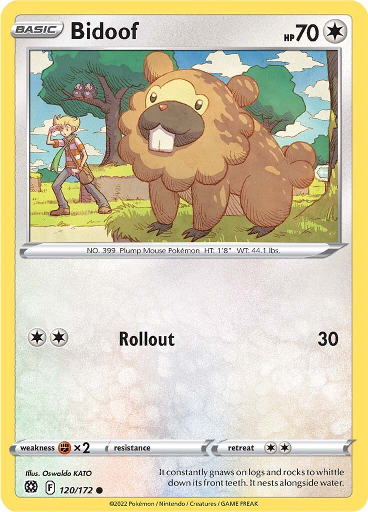 Bidoof (120/172) [Sword & Shield: Brilliant Stars] | Arkham Games and Comics