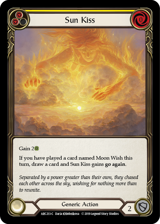 Sun Kiss (Yellow) [ARC213-C] (Arcane Rising)  1st Edition Normal | Arkham Games and Comics