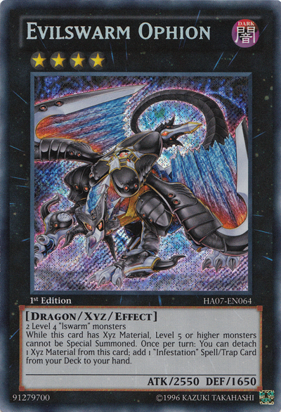 Evilswarm Ophion [HA07-EN064] Secret Rare | Arkham Games and Comics