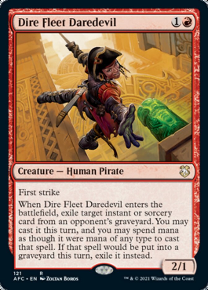 Dire Fleet Daredevil [Dungeons & Dragons: Adventures in the Forgotten Realms Commander] | Arkham Games and Comics