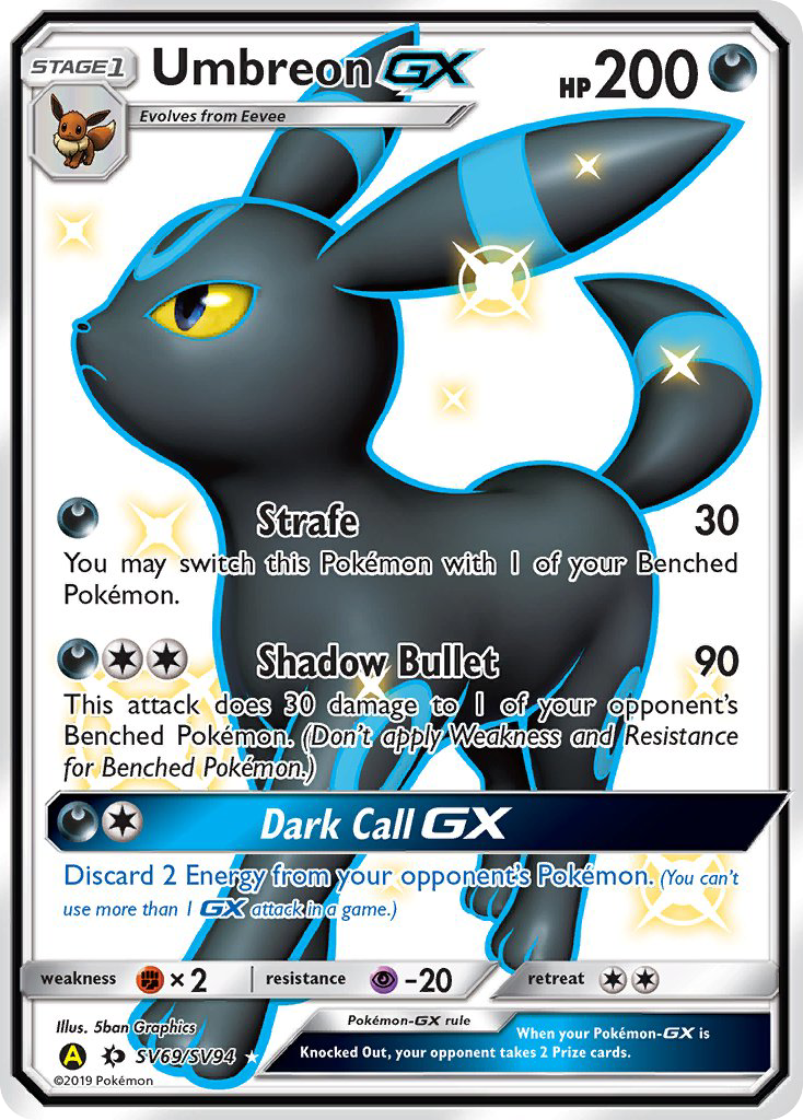 Umbreon GX (SV69/SV94) [Sun & Moon: Hidden Fates - Shiny Vault] | Arkham Games and Comics