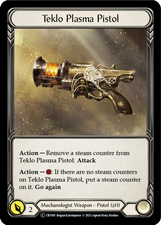 Teklo Plasma Pistol [U-CRU100] (Crucible of War Unlimited)  Unlimited Rainbow Foil | Arkham Games and Comics