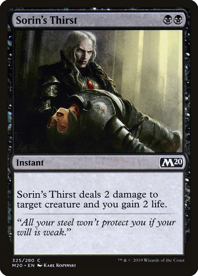 Sorin's Thirst [Core Set 2020] | Arkham Games and Comics