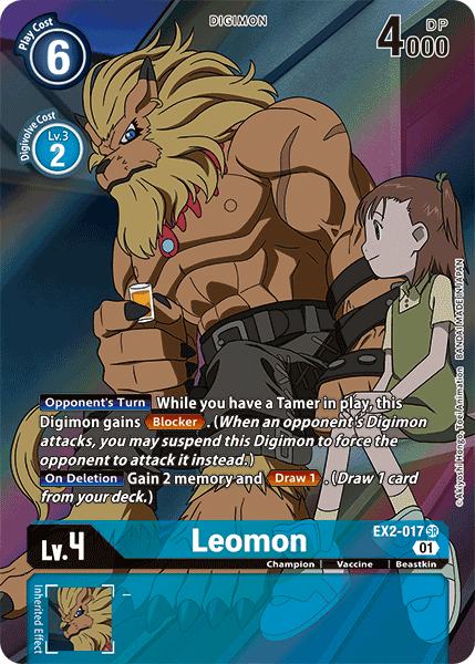 Leomon [EX2-017] (Alternate Art) [Digital Hazard] | Arkham Games and Comics