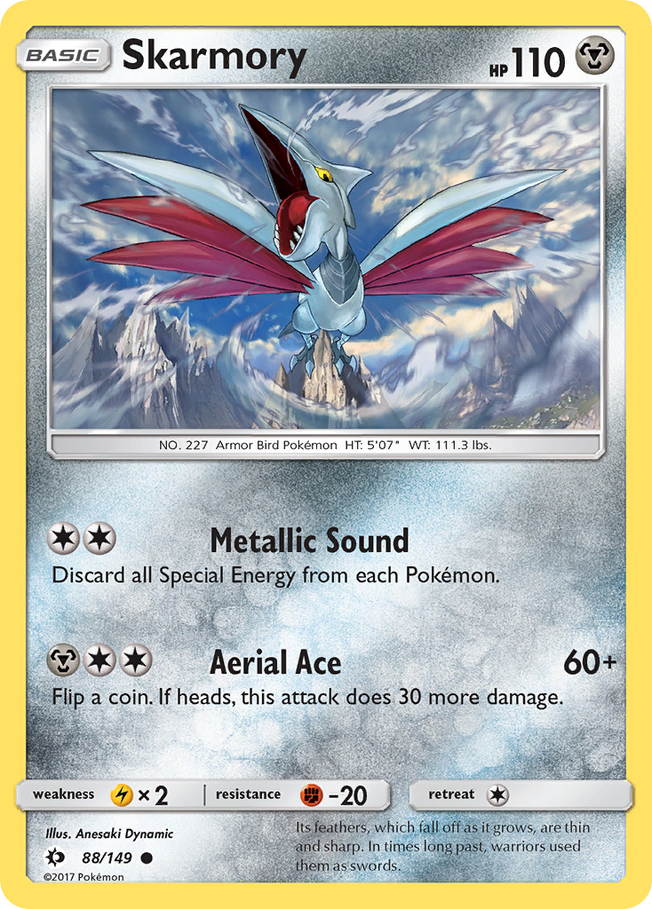 Skarmory (88/149) [Sun & Moon: Base Set] | Arkham Games and Comics