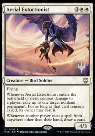 Aerial Extortionist (Promo Pack) [Streets of New Capenna Commander Promos] | Arkham Games and Comics