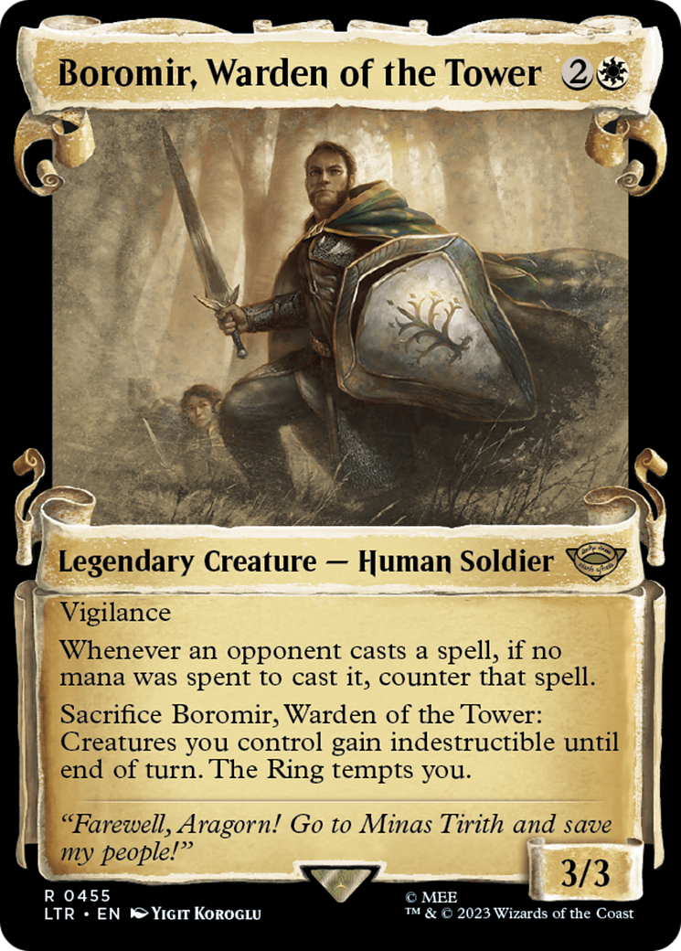 Boromir, Warden of the Tower [The Lord of the Rings: Tales of Middle-Earth Showcase Scrolls] | Arkham Games and Comics