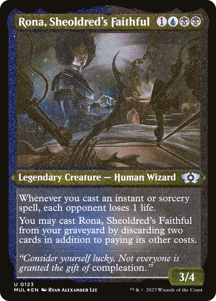 Rona, Sheoldred's Faithful (Foil Etched) [Multiverse Legends] | Arkham Games and Comics