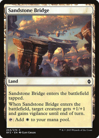 Sandstone Bridge [Battle for Zendikar] | Arkham Games and Comics