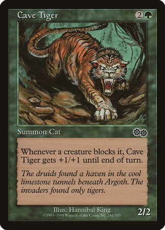 Cave Tiger [Urza's Saga] | Arkham Games and Comics