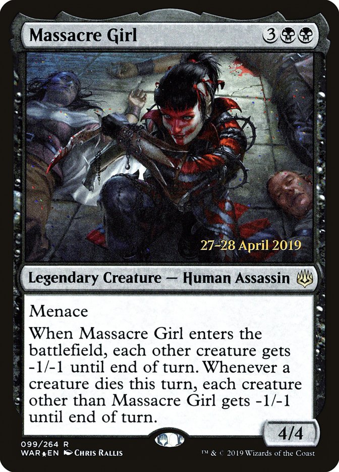 Massacre Girl  [War of the Spark Prerelease Promos] | Arkham Games and Comics