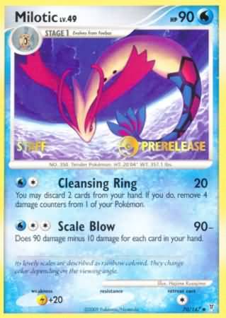 Milotic (70/147) (Staff Prerelease Promo) [Nintendo: Black Star Promos] | Arkham Games and Comics