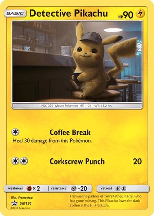 Detective Pikachu (SM190) [Sun & Moon: Black Star Promos] | Arkham Games and Comics