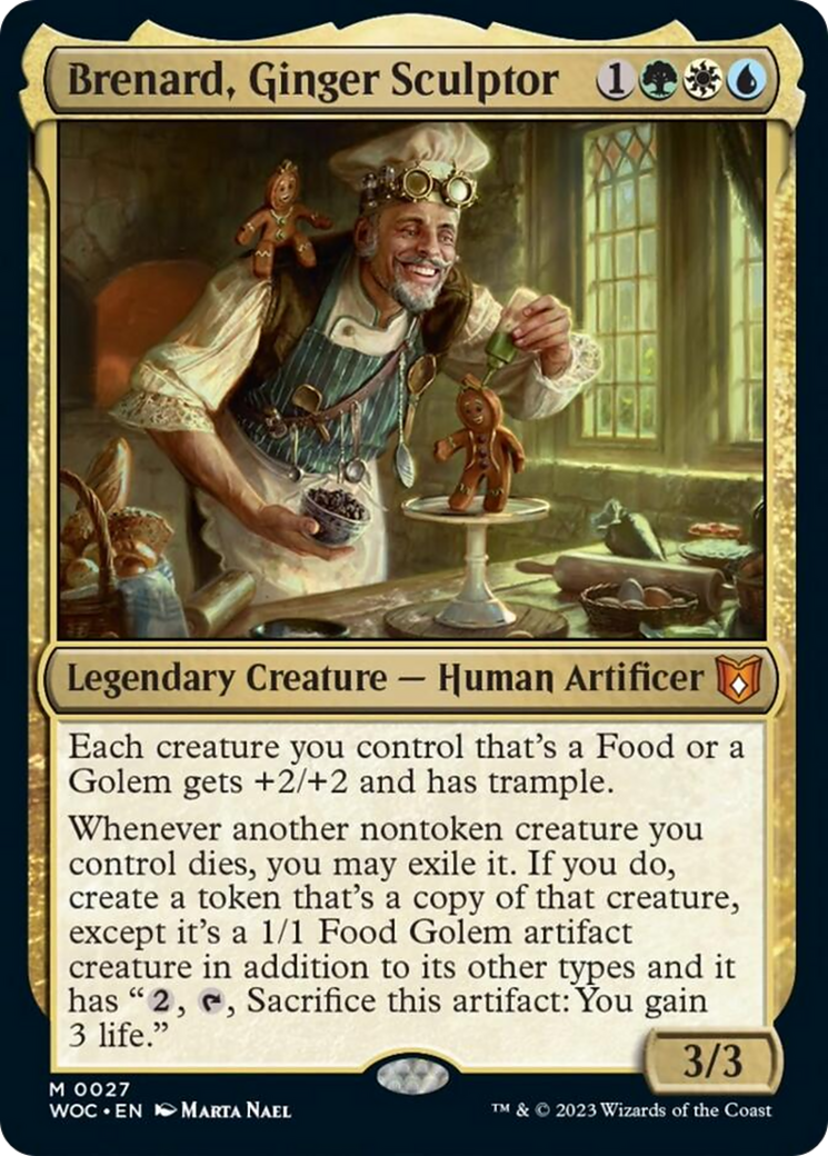 Brenard, Ginger Sculptor [Wilds of Eldraine Commander] | Arkham Games and Comics