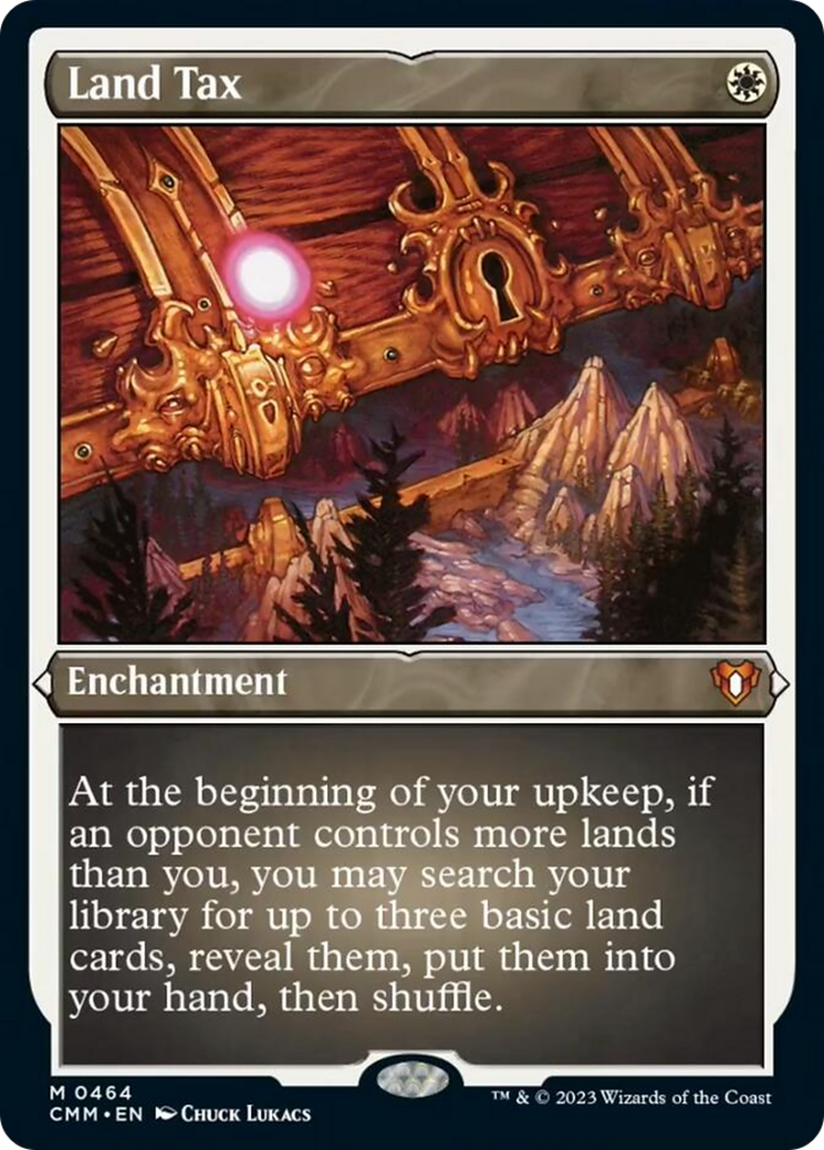 Land Tax (Foil Etched) [Commander Masters] | Arkham Games and Comics