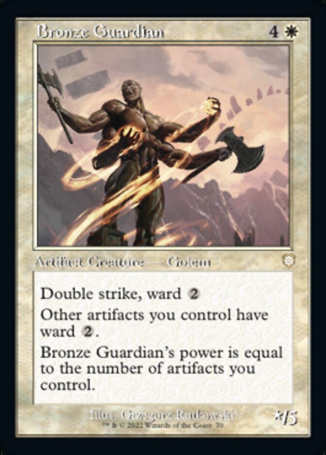 Bronze Guardian (Retro) [The Brothers' War Commander] | Arkham Games and Comics