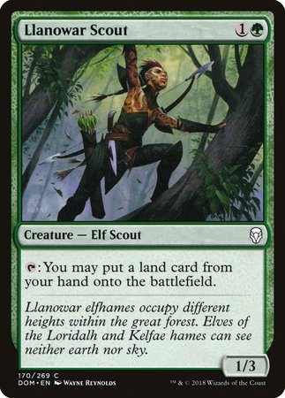 Llanowar Scout [Dominaria] | Arkham Games and Comics