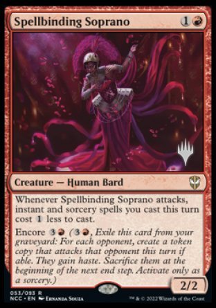 Spellbinding Soprano (Promo Pack) [Streets of New Capenna Commander Promos] | Arkham Games and Comics