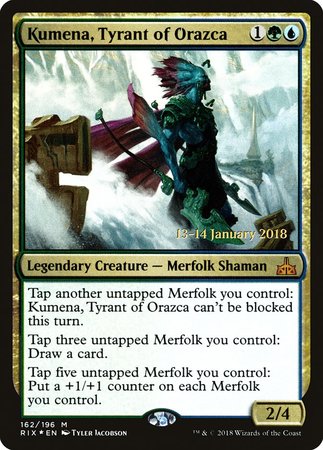 Kumena, Tyrant of Orazca [Rivals of Ixalan Promos] | Arkham Games and Comics