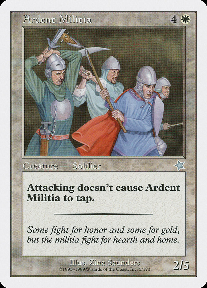 Ardent Militia [Starter 1999] | Arkham Games and Comics