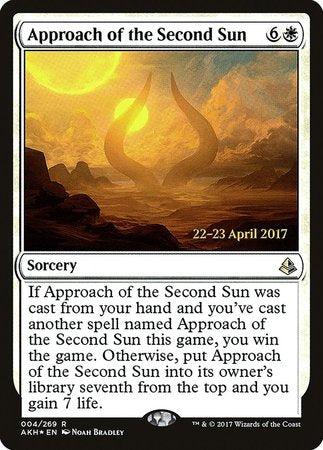 Approach of the Second Sun [Amonkhet Promos] | Arkham Games and Comics