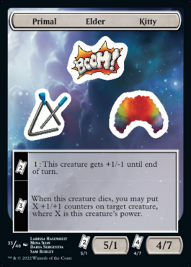 Primal Elder Kitty [Unfinity Stickers] | Arkham Games and Comics