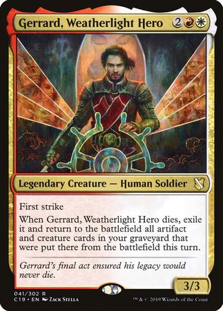 Gerrard, Weatherlight Hero [Commander 2019] | Arkham Games and Comics