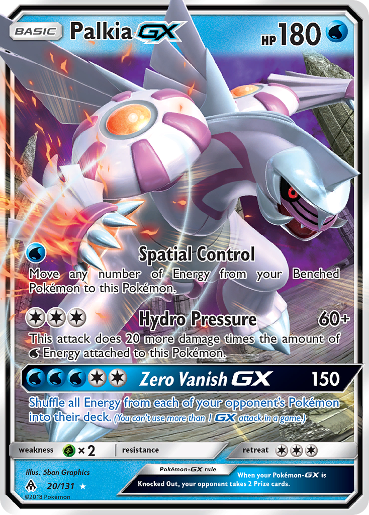 Palkia GX (20/131) [Sun & Moon: Forbidden Light] | Arkham Games and Comics