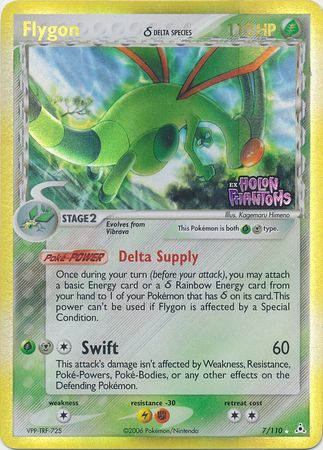 Flygon (7/110) (Delta Species) (Stamped) [EX: Holon Phantoms] | Arkham Games and Comics