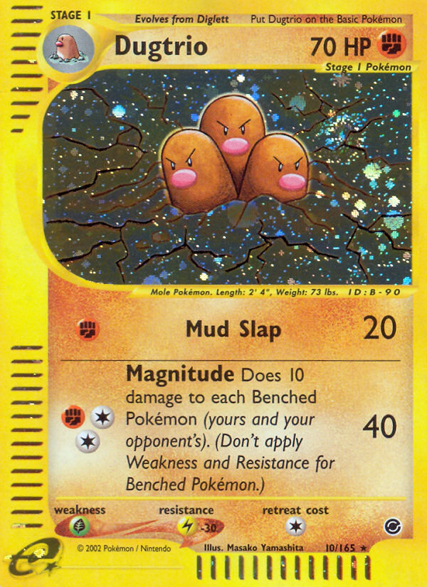Dugtrio (10/165) [Expedition: Base Set] | Arkham Games and Comics