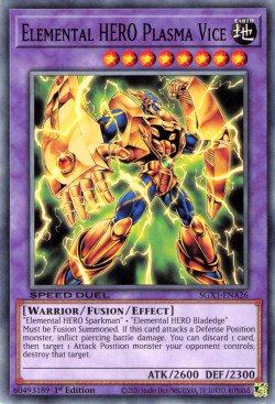 Elemental HERO Plasma Vice [SGX1-ENA26] Common | Arkham Games and Comics