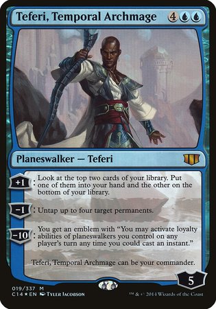 Teferi, Temporal Archmage (Commander 2014) [Commander 2014 Oversized] | Arkham Games and Comics