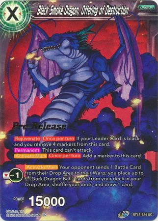 Black Smoke Dragon, Offering of Destruction (BT13-124) [Supreme Rivalry Prerelease Promos] | Arkham Games and Comics