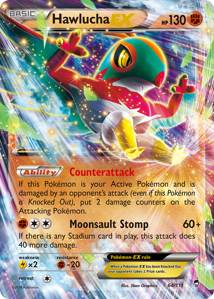 Hawlucha EX (64/111) [XY: Furious Fists] | Arkham Games and Comics