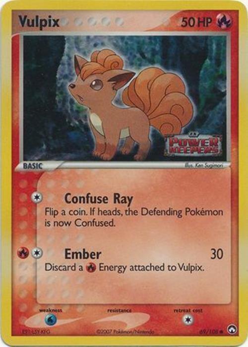 Vulpix (69/108) (Stamped) [EX: Power Keepers] | Arkham Games and Comics