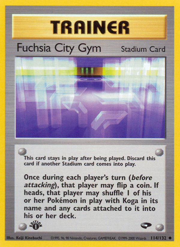 Fuchsia City Gym (114/132) [Gym Challenge 1st Edition] | Arkham Games and Comics