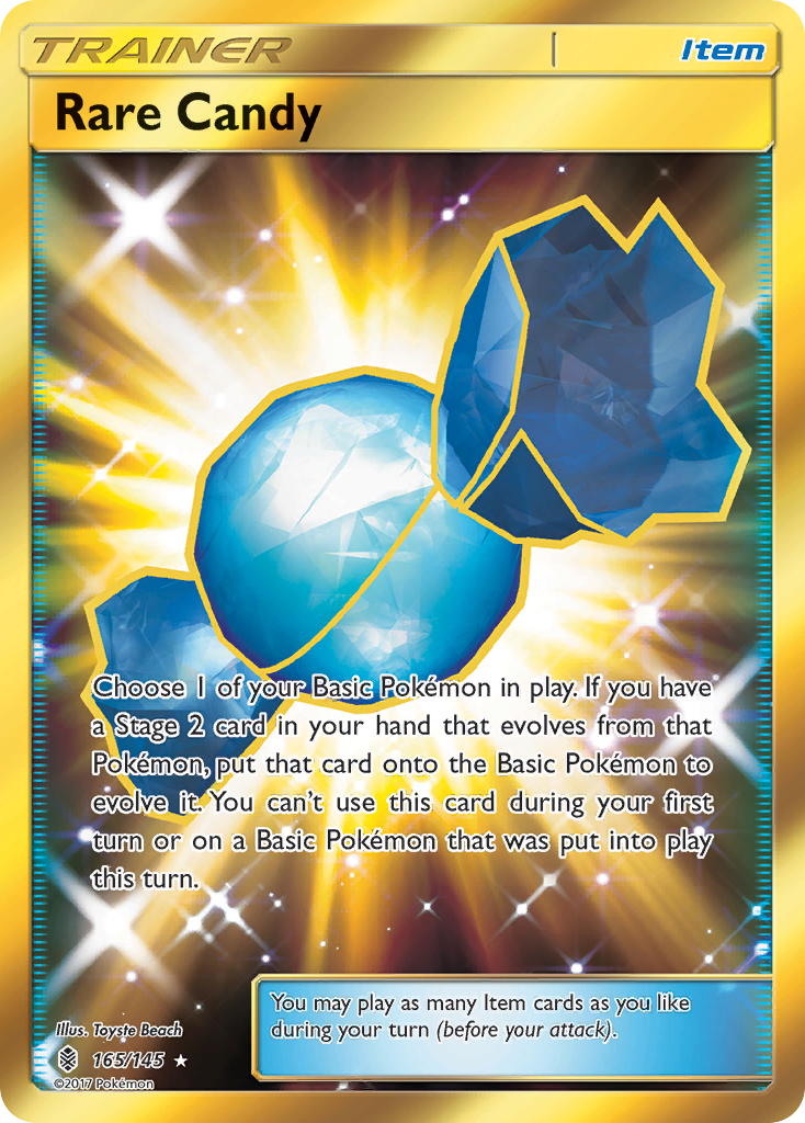 Rare Candy (165/145) [Sun & Moon: Guardians Rising] | Arkham Games and Comics