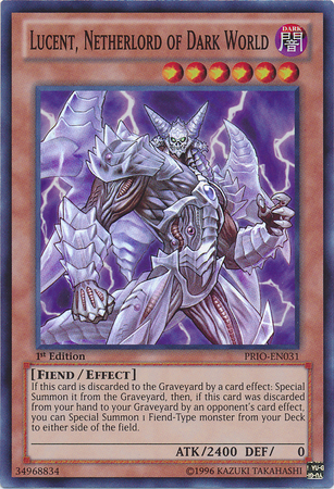 Lucent, Netherlord of Dark World [PRIO-EN031] Super Rare | Arkham Games and Comics