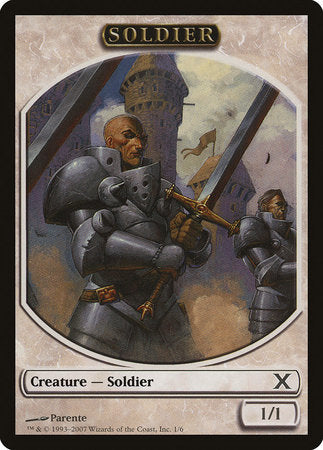 Soldier Token [Tenth Edition Tokens] | Arkham Games and Comics