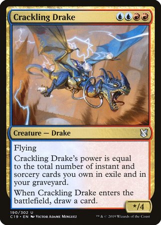 Crackling Drake [Commander 2019] | Arkham Games and Comics