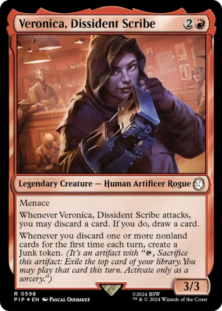 Veronica, Dissident Scribe (Surge Foil) [Fallout] | Arkham Games and Comics