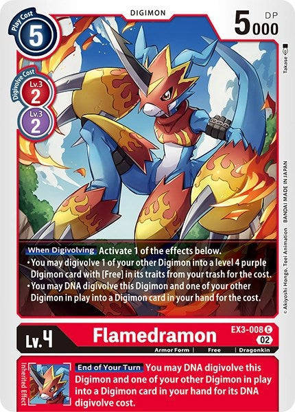 Flamedramon [EX3-008] [Revision Pack Cards] | Arkham Games and Comics