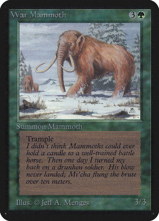 War Mammoth [Limited Edition Alpha] | Arkham Games and Comics